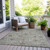3' X 5' Gray And Copper Floral Washable Indoor Outdoor Area Rug