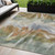 5' X 8' Beige And Copper Abstract Washable Indoor Outdoor Area Rug - Beige, Copper