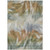 5' X 8' Beige And Copper Abstract Washable Indoor Outdoor Area Rug