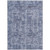 5' X 8' Blue And Ivory Abstract Washable Indoor Outdoor Area Rug - Blue, Ivory