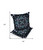 Set of Two 16" X 16" Black and Blue Blown Seam Paisley Indoor Outdoor Throw Pillow