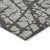 5' X 8' Gray and Black Abstract Washable Non Skid Indoor Outdoor Area Rug