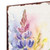 10" Blue Green Pink And White Solid Wood Floral Bouquet Garden Stake