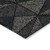 3' X 5' Black Charcoal And Gray Geometric Washable Indoor Outdoor Area Rug