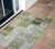 3' X 5' Green Patchwork Washable Non Skid Indoor Outdoor Area Rug
