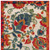 8' Ivory Orange Blue And Green Floral Indoor Outdoor Runner Rug - Ivory, Orange, Blue, Green
