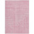 3' X 5' Pink And Ivory Geometric Washable Indoor Outdoor Area Rug Transitional Style - Pink, Ivory Color