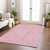 3' X 5' Pink And Ivory Geometric Washable Indoor Outdoor Area Rug Transitional Style - Pink, Ivory Color
