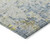 5' X 8' Blue Green And Ivory Abstract Washable Indoor Outdoor Area Rug