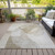 5' X 8' Beige And Taupe Abstract Washable Indoor Outdoor Area Rug - Beige, Taupe