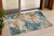 3' X 5' Teal Blue And Copper Abstract Washable Indoor Outdoor Area Rug - Teal Blue, Copper