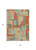 3' X 5' Sage Gray And Orange Geometric Washable Indoor Outdoor Area Rug