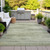 3' X 5' Artichoke Green And Beige Abstract Washable Indoor Outdoor Area Rug - Artichoke Green, Beige