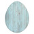 24" Rustic Farmhouse Turquoise Wood Large Egg - 4512822810782