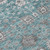 3' X 5' Teal Blue Gray And Charcoal Floral Washable Indoor Outdoor Area Rug