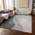 3' X 5' Charcoal Gray And Taupe Abstract Washable Indoor Outdoor Area Rug
