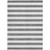5' X 8' Charcoal Striped Washable Non Skid Indoor Outdoor Area Rug