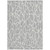 5' X 8' Silver And Ivory Geometric Washable Indoor Outdoor Area Rug - 880016881950