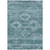 5' X 8' Teal Blue And Aqua Southwestern Washable Indoor Outdoor Area Rug