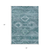 5' X 8' Teal Blue And Aqua Southwestern Washable Indoor Outdoor Area Rug