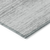 3' X 5' Gray And Silver Striped Washable Indoor Outdoor Area Rug