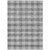 5' X 8' Gray And Charcoal Plaid Washable Indoor Outdoor Area Rug