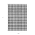 5' X 8' Gray And Charcoal Plaid Washable Indoor Outdoor Area Rug