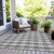 5' X 8' Gray And Charcoal Plaid Washable Indoor Outdoor Area Rug