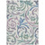 3' X 5' White Purple And Sage Floral Washable Indoor Outdoor Area Rug