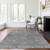 5' X 8' Gray And Charcoal Southwestern Washable Indoor Outdoor Area Rug