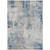 5' X 8' Denim Blue And Sky Blue Abstract Washable Indoor Outdoor Area Rug Transitional Style - Denim Blue, Sky Blue Color