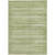 5' X 8' Sage And Ivory Striped Washable Indoor Outdoor Area Rug