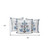 Set of Three 16" Blue and Off White Botanical Indoor Outdoor Throw Pillow Cover and Insert