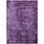3' X 5' Purple Abstract Washable Non Skid Indoor Outdoor Area Rug Transitional Style - Purple Color