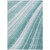5' X 8' Teal Blue Turquoise And Aqua Striped Washable Indoor Outdoor Area Rug