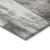 3' X 5' Gray and Black Abstract Washable Non Skid Indoor Outdoor Area Rug