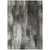 3' X 5' Gray and Black Abstract Washable Non Skid Indoor Outdoor Area Rug