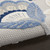 8' X 11' Blue And Gray Floral Indoor Outdoor Area Rug Polypropylene