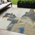 5' X 8' Beige And Brown Abstract Washable Indoor Outdoor Area Rug Transitional Style - Beige, Brown Color