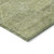3' X 5' Artichoke Green And Fern Green Geometric Washable Indoor Outdoor Area Rug