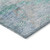 5' X 8' Teal Blue Aqua And Gray Oriental Washable Indoor Outdoor Area Rug