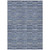 5' X 8' Navy Blue And Denim Blue Striped Washable Indoor Outdoor Area Rug - Navy Blue, Denim Blue