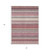 3' X 5' Mauve Merlot And Ivory Southwestern Washable Indoor Outdoor Area Rug