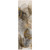 8' Runner Brown Abstract Washable Non Skid Indoor Outdoor Runner Rug - Brown