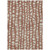 3' X 5' Orange And Ivory Abstract Washable Indoor Outdoor Area Rug - Orange, Ivory