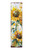 36" White And Yellow Solid Wood Sunflowers Porch Sign