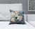 16" X 16" Yellow And Blue Bird Blown Seam Indoor Outdoor Throw Pillow - 606114677994