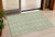 3' X 5' Green And Ivory Geometric Washable Indoor Outdoor Area Rug Transitional Style - Green, Ivory Color
