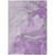 5' X 8' Lilac Abstract Washable Non Skid Indoor Outdoor Area Rug