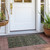 2' X 3' Moss Green and Gray Floral Washable Non Skid Indoor Outdoor Area Rug